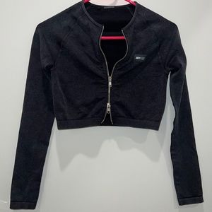 Bo + Tee REFLEX Acid Wash Crop Top Womens